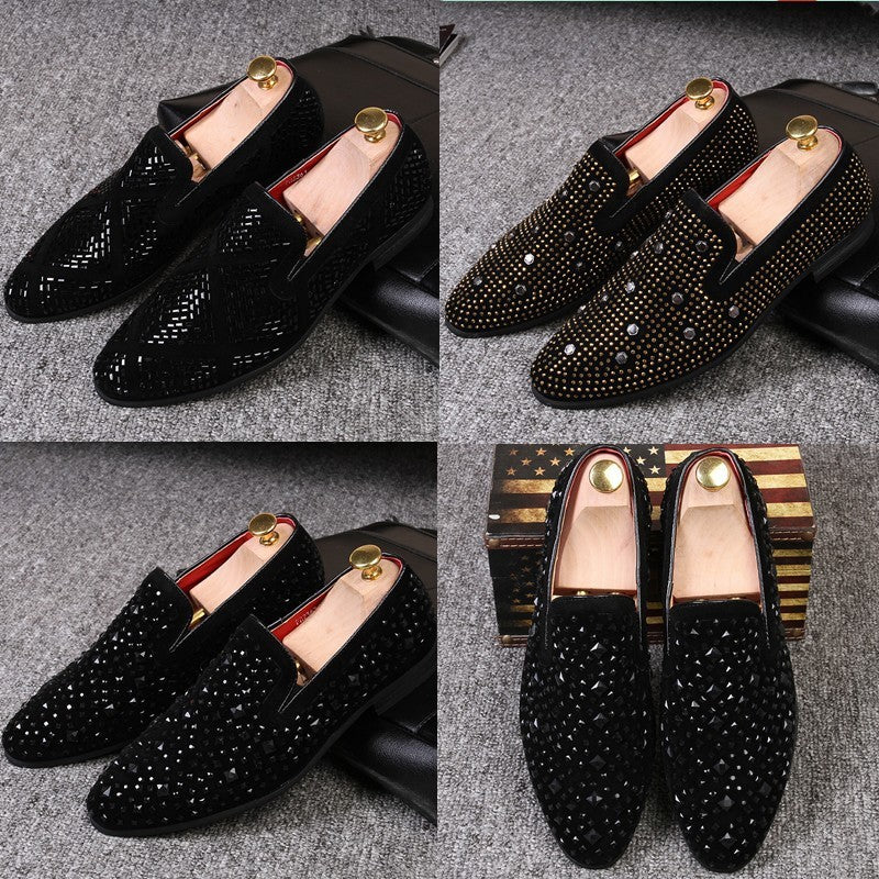 Studded leather shoes