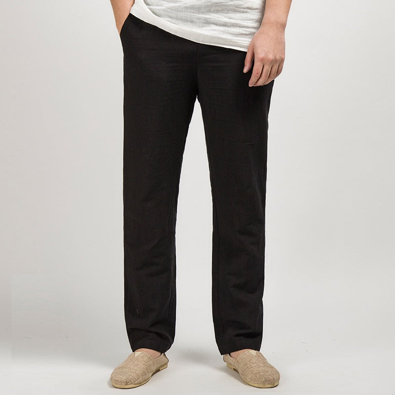 Chinese Style Men's Linen Men's Casual Pants