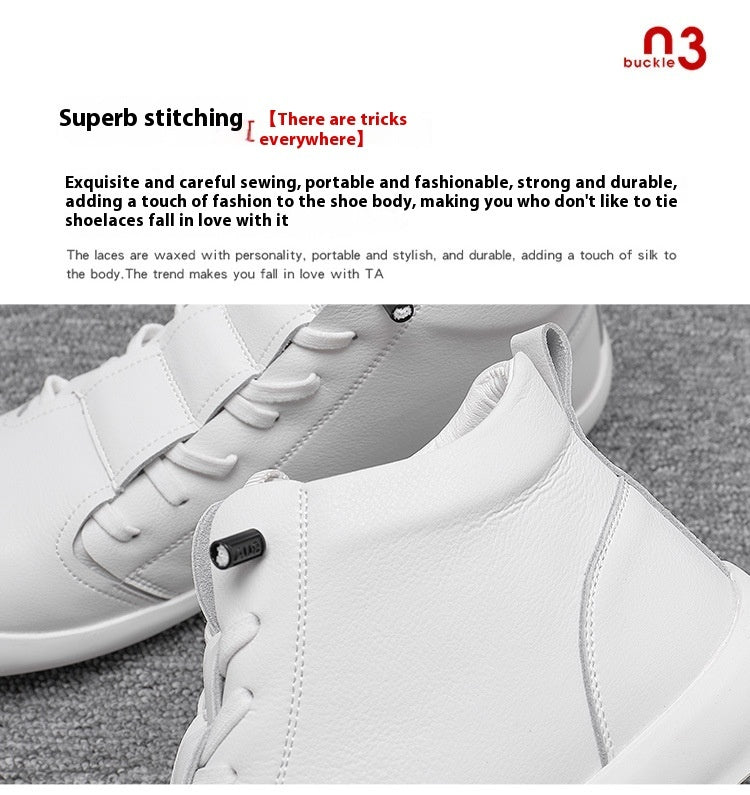 Men's Leather High-top Casual Ankle Boots