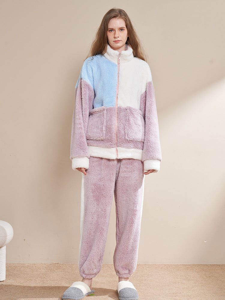 Thickened Fashionable And Versatile Flannel Household Suit