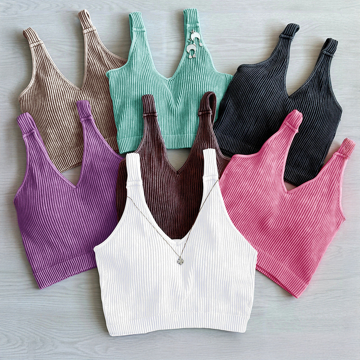 European And American Solid Color Sports Casual Camisole