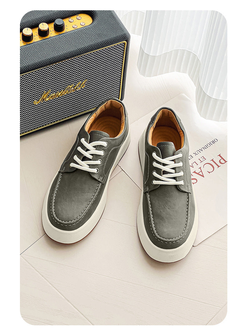 Casual Men's Lace-up Platform Casual Shoes