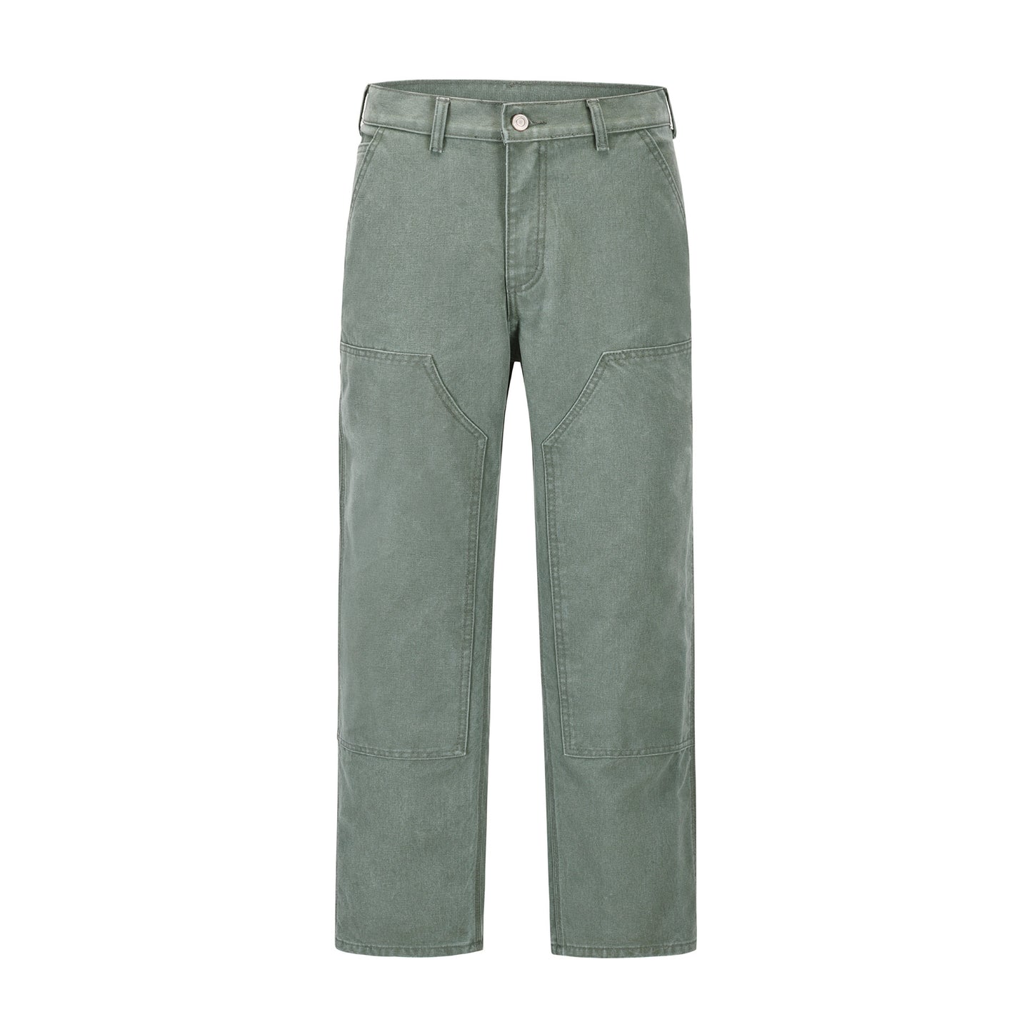 Men's Fashion Leisure Washed-out Distressed Loose Straight Trousers