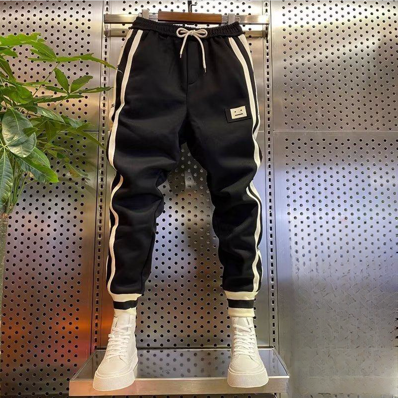 Men's FallWinter Fleece-lined Track Pants