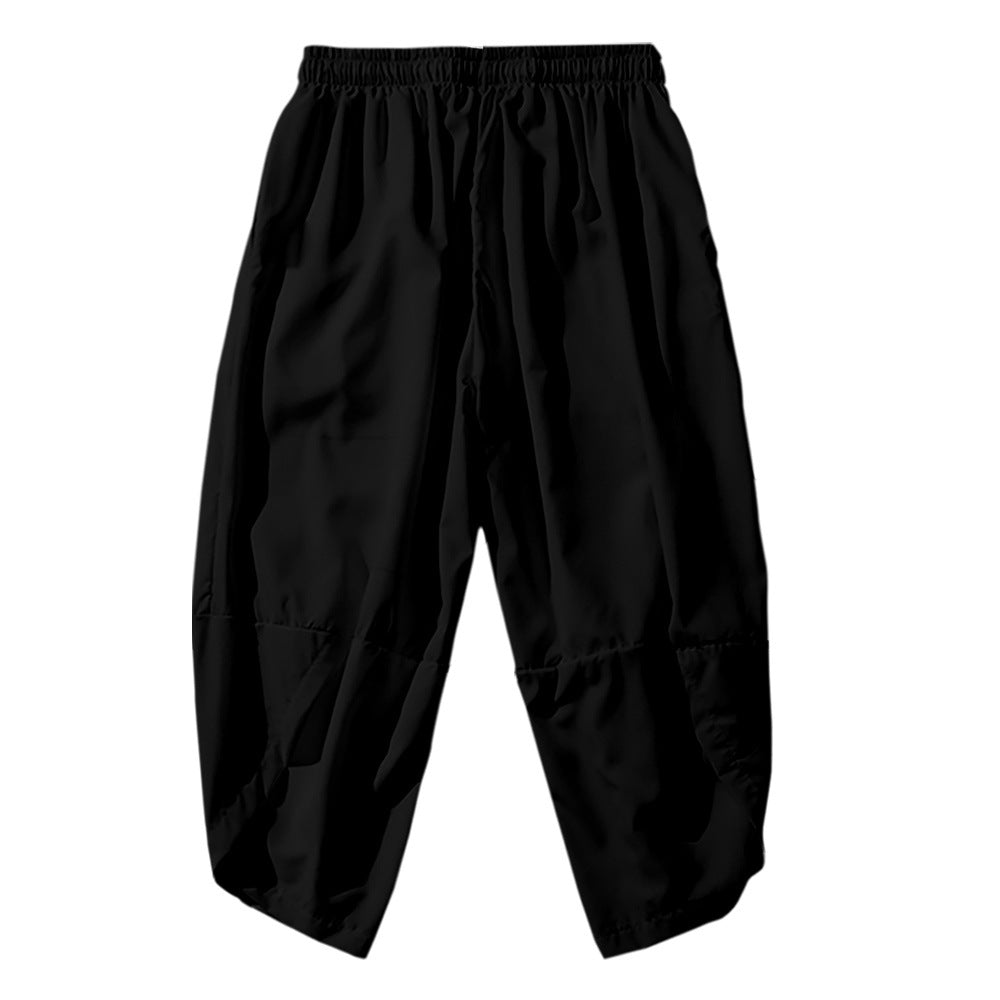 Men's Casual Pants Sun Moon 3D Creative Digital Printing Casual Cropped Pants