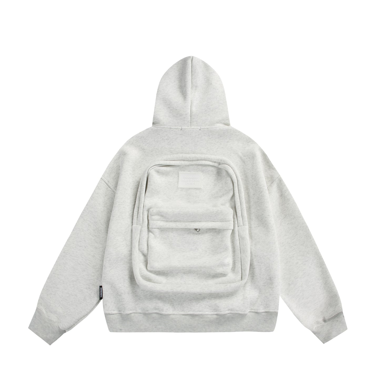 Solid Color Back Small Bag Design Cardigan Coat Outerwear