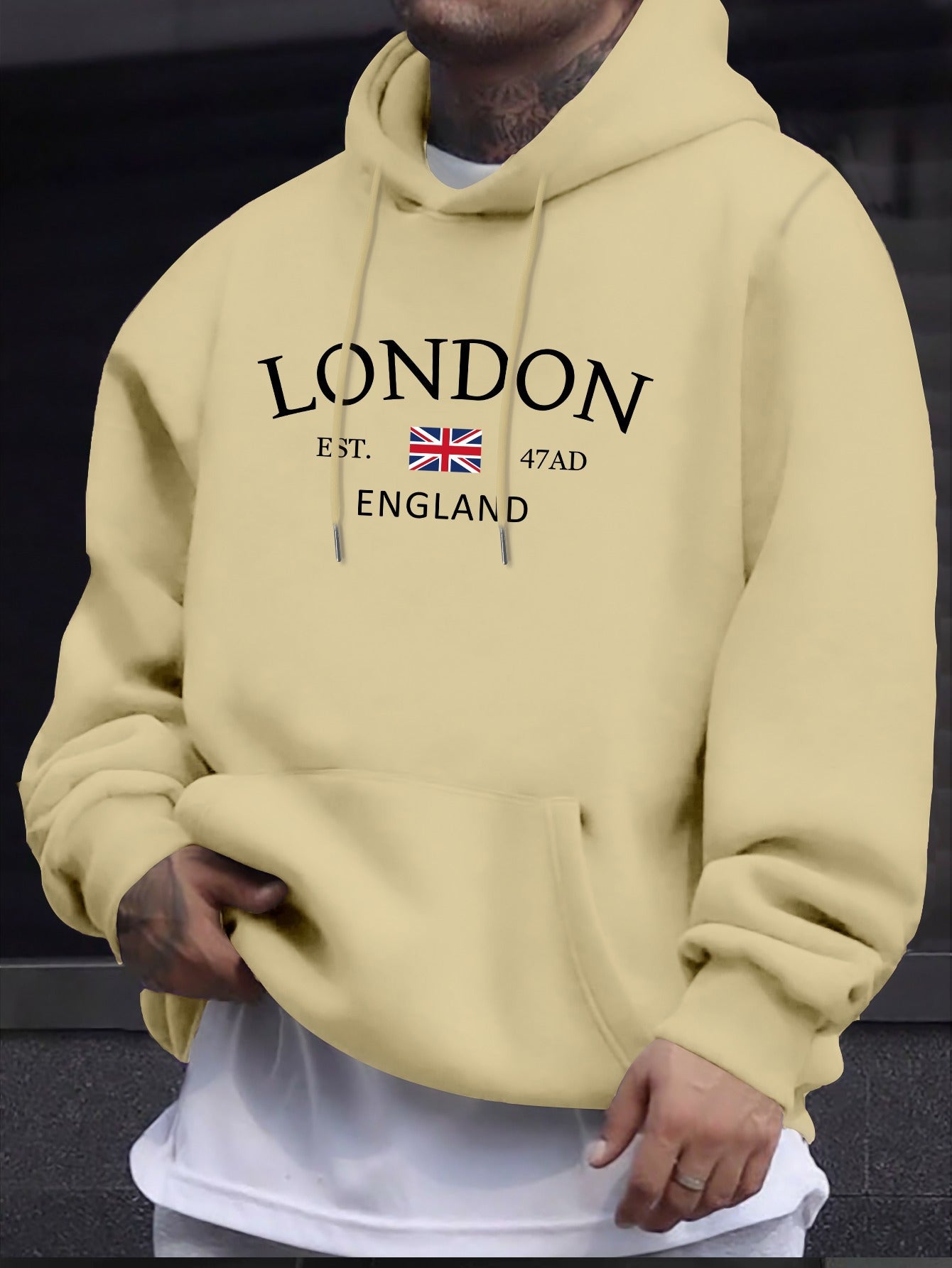 Fashion Personalized Printed Men's Hoodie Casual