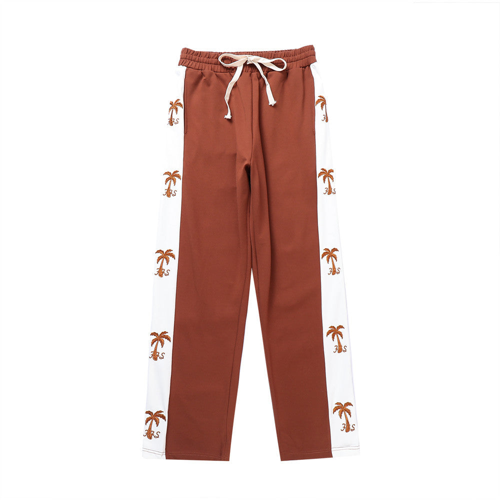 Men's Thin Contrast Color Patchwork Casual Sports Pants