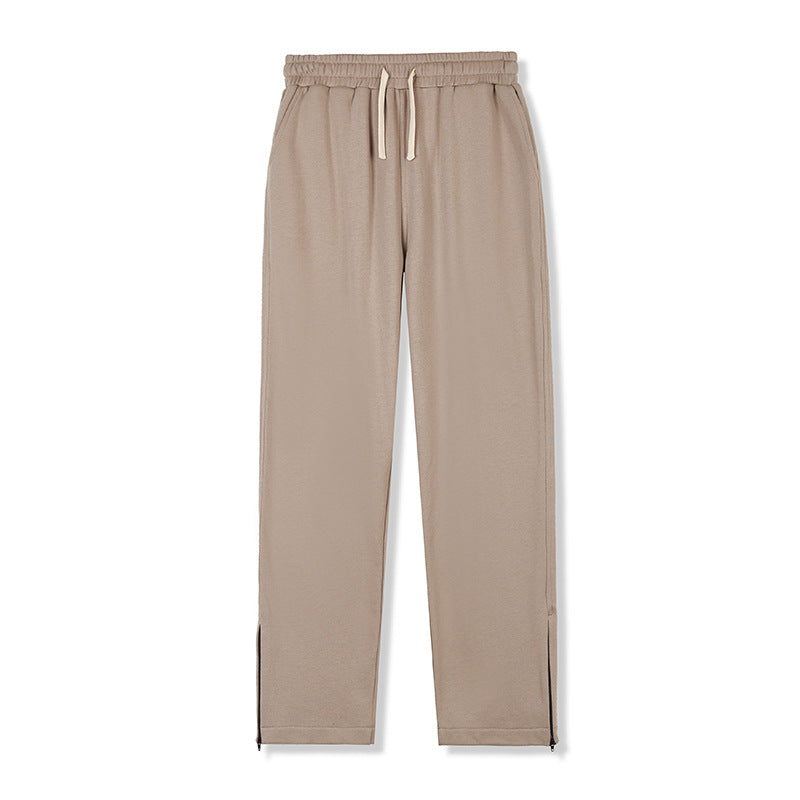 Men's Pure Cotton Terry Straight Casual Trousers
