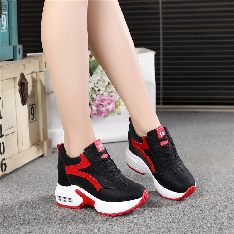 Women's Sports Height Increasing Insole Wedge Platform Shoes