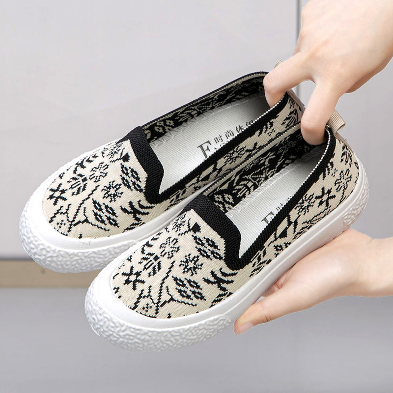 Summer Mesh Breathable Slip-on Lofter Pumps