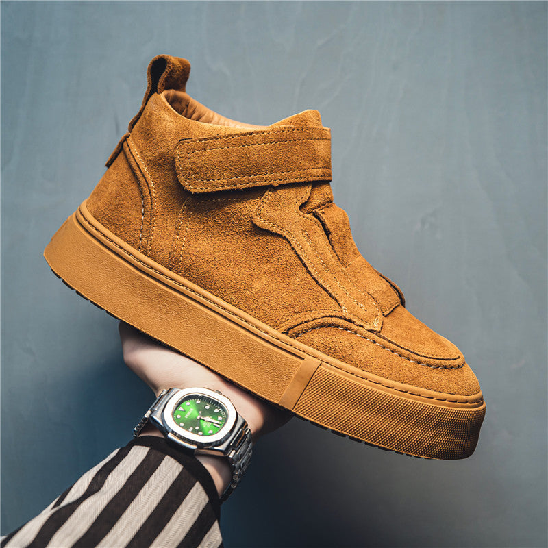 Sports Board Shoes Suede Surface Trendy Breathable Platform