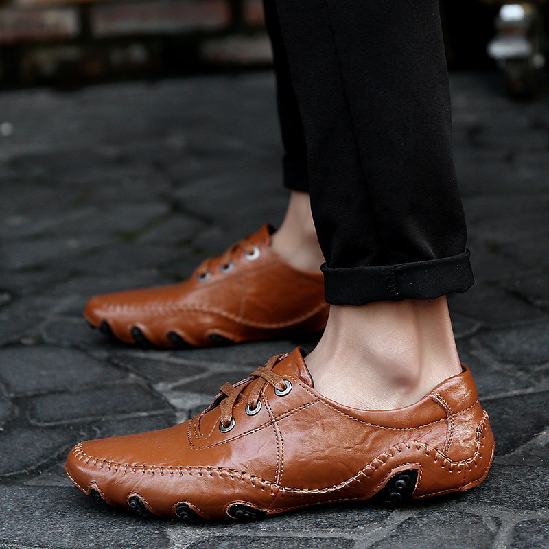 Men's Business Leather Shoes Large Size Casual Shoes