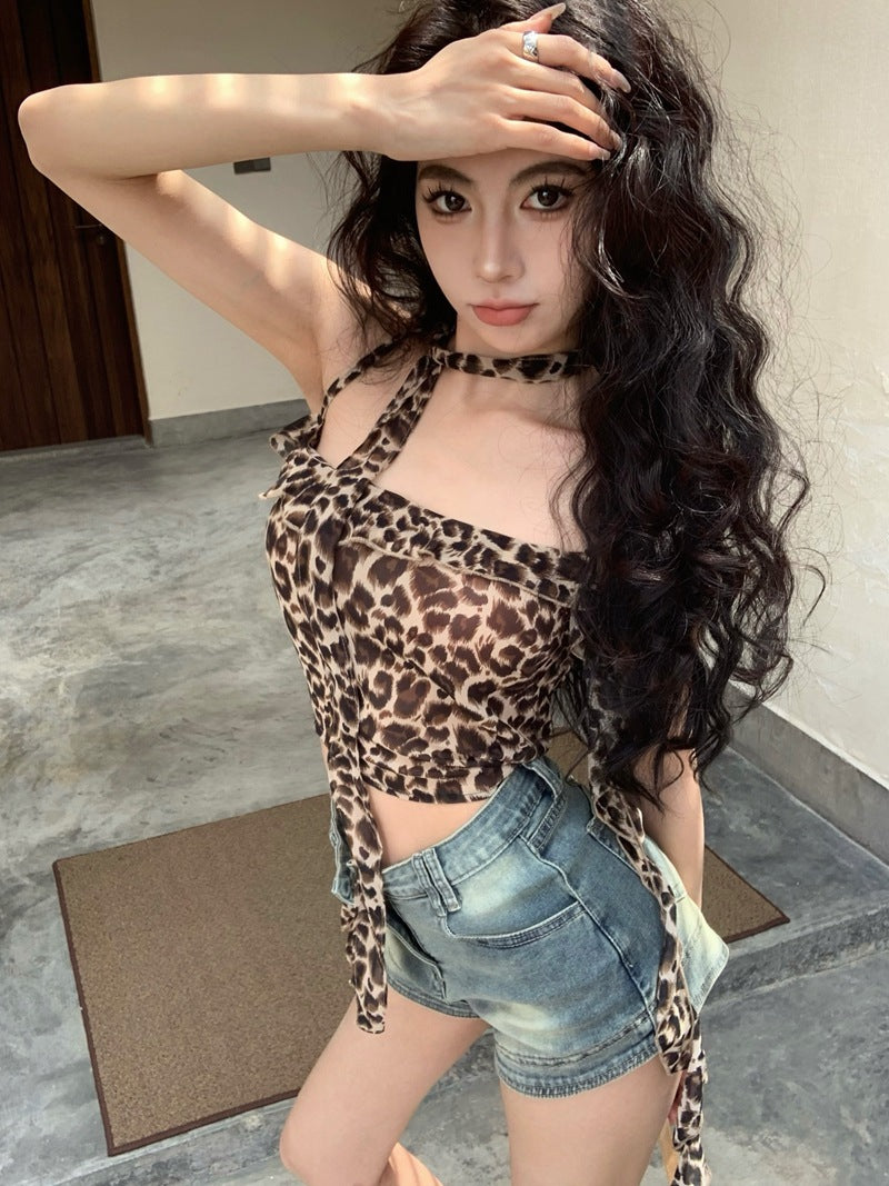 Women's Summer Hot Girl Leopard Print Camisole