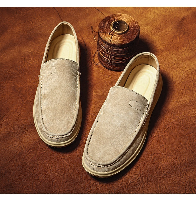Spring And Summer Suede Gommino Men's Korean Fashion Shoes Breathable Comfortable Lazy Shoes Casual Shoes