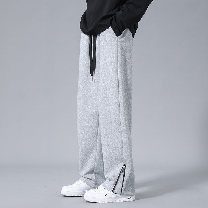 Straight Pants Men's New American-style Heavy Sweatpants