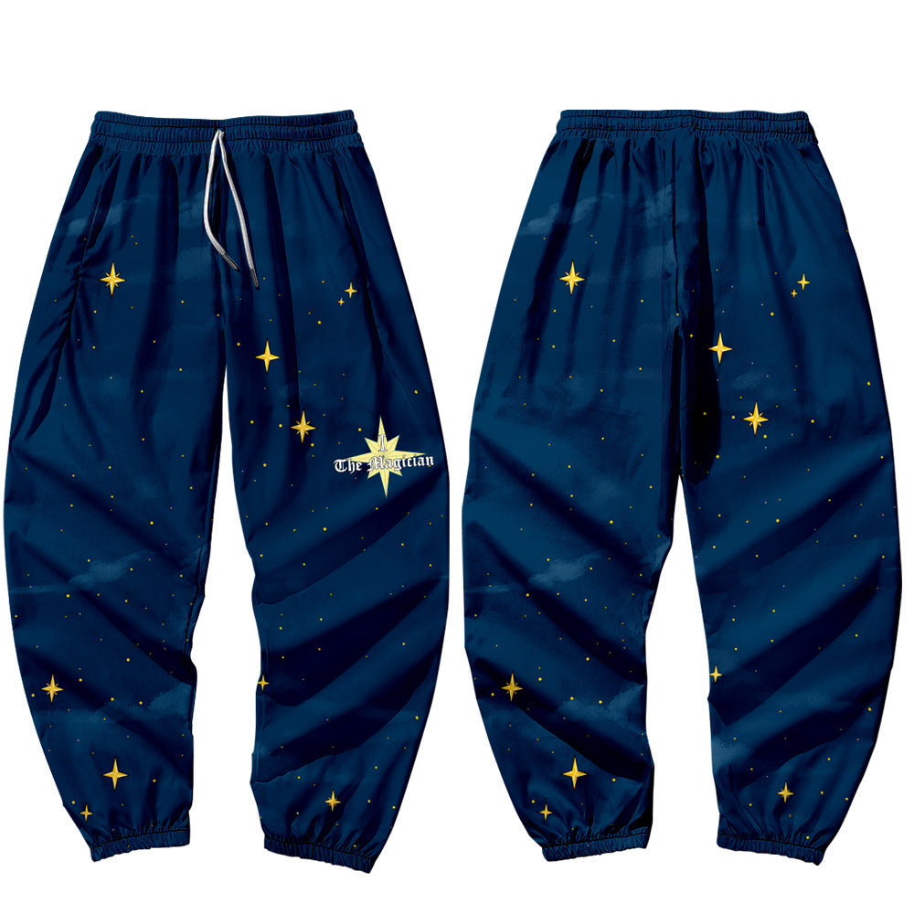 Magician Tied Feet Trendy Loose Casual Overalls