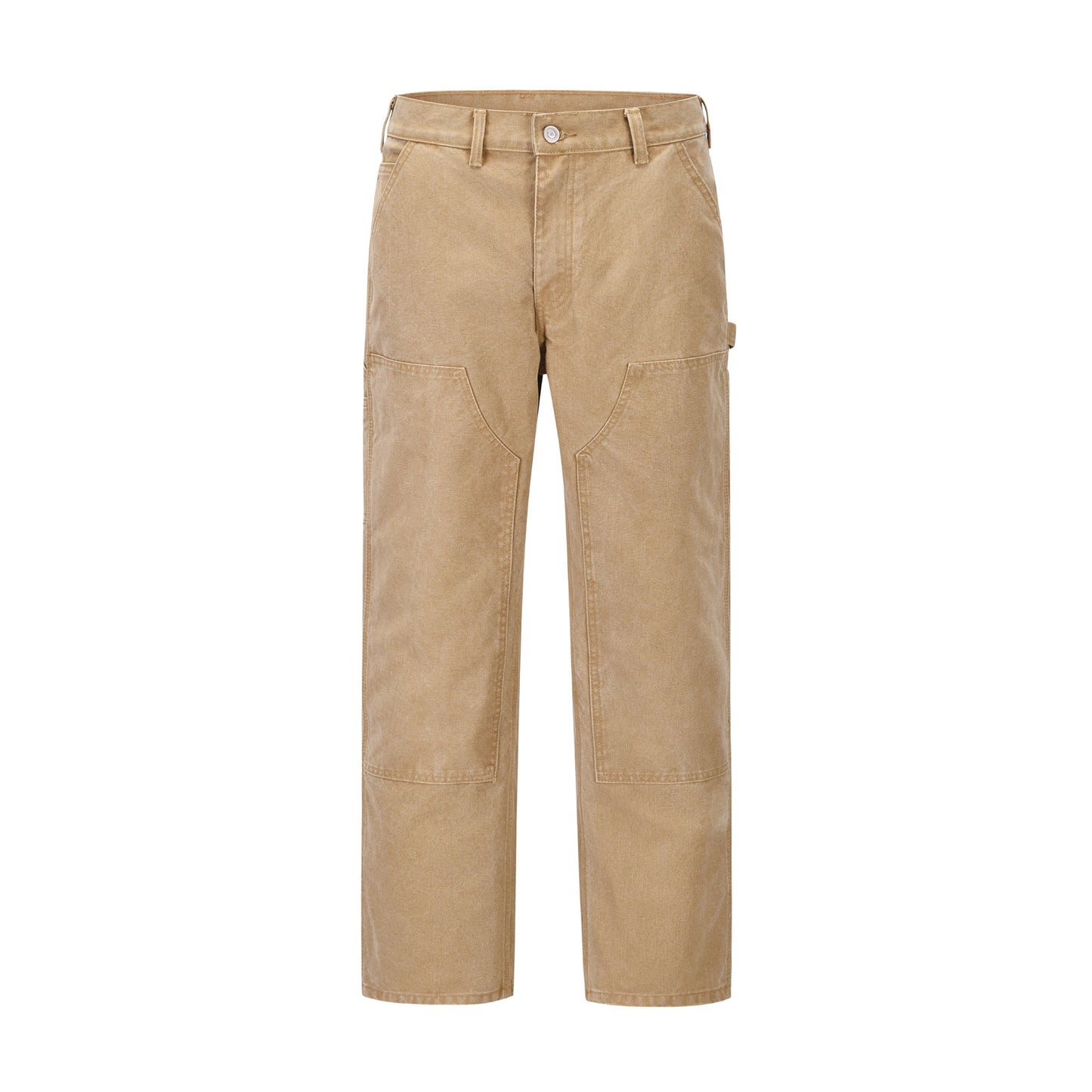 Men's Fashion Leisure Washed-out Distressed Loose Straight Trousers