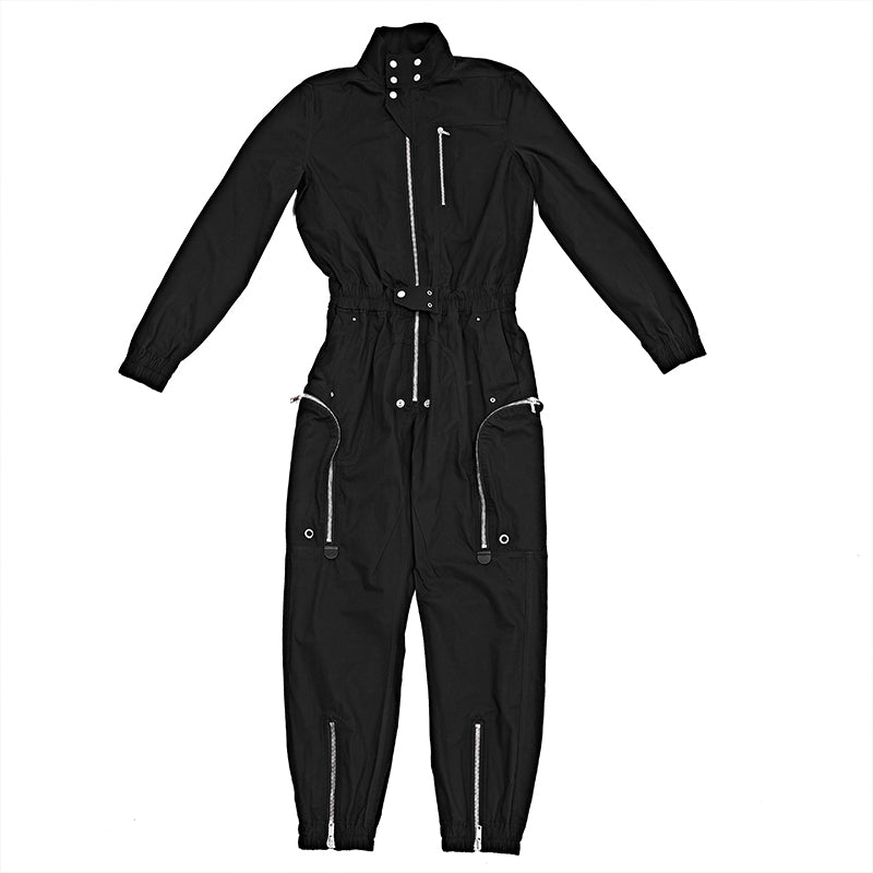 Dark Man Cargo Cotton Loose Jumpsuit