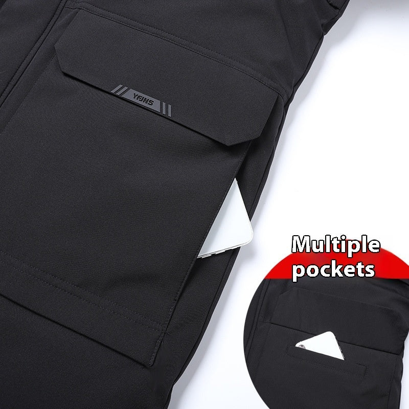 Men's Thick Mid-length Down Cotton-padded Jacket