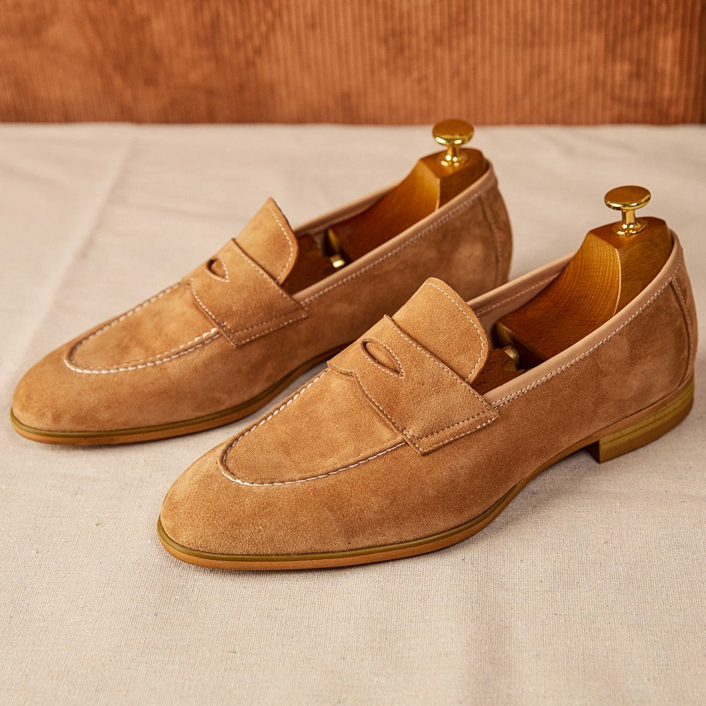 Slip-on Brown Suede Leather Shoes
