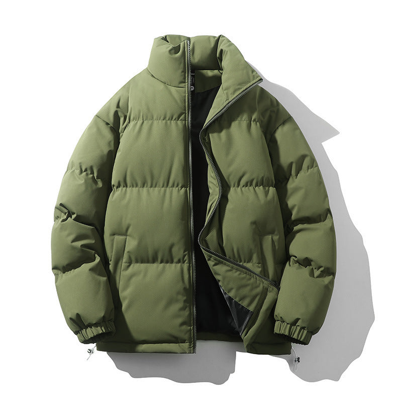 Men's Stand Collar Loose And Warm Down Coat