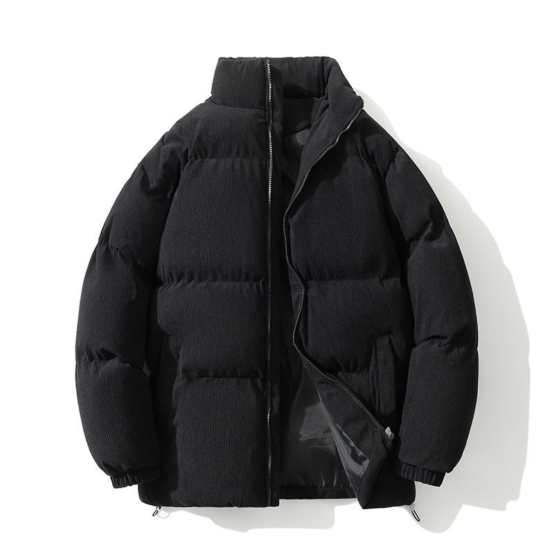 Men's Down Cotton-padded Coat Stand-up Collar Thick Leisure Warm Cotton-padded Outer