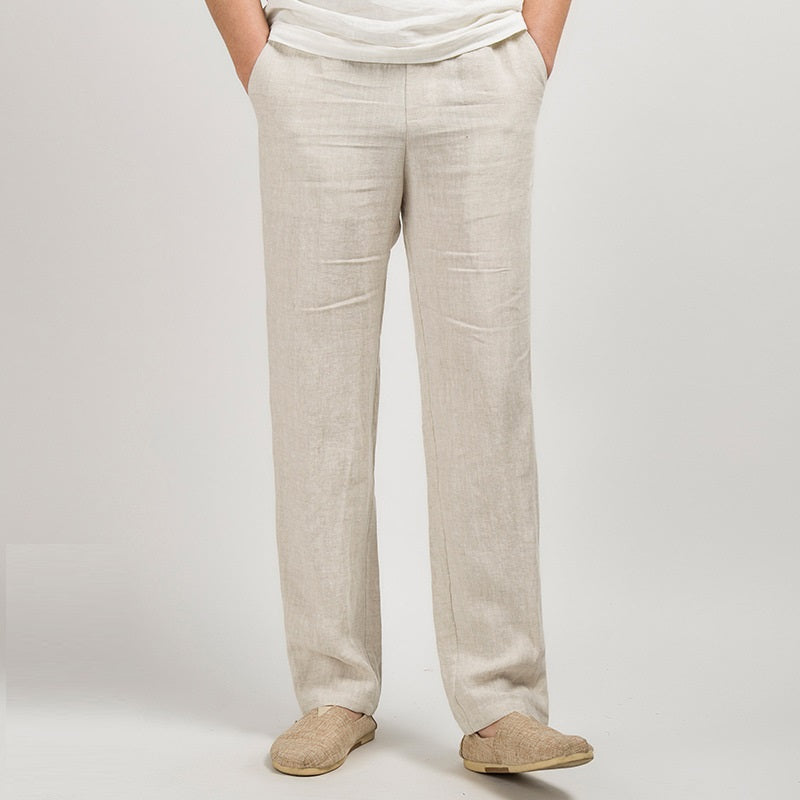 Chinese Style Men's Linen Men's Casual Pants