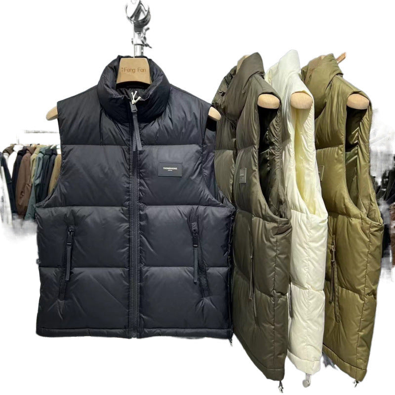Men's Youth Stand Collar Down Vest