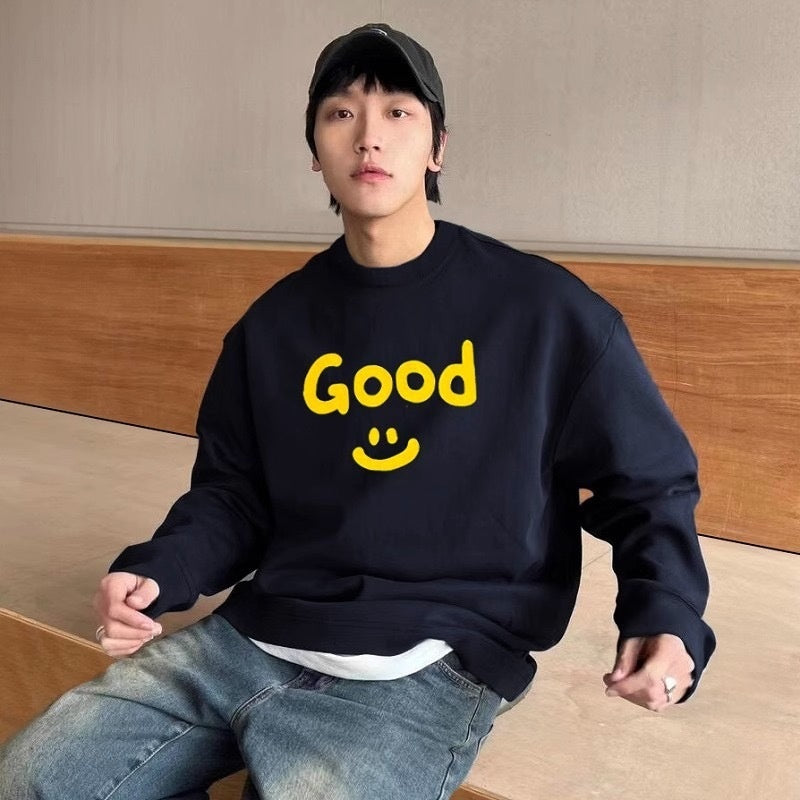 Men's Loose And Versatile Simplicity Round Neck Sweater