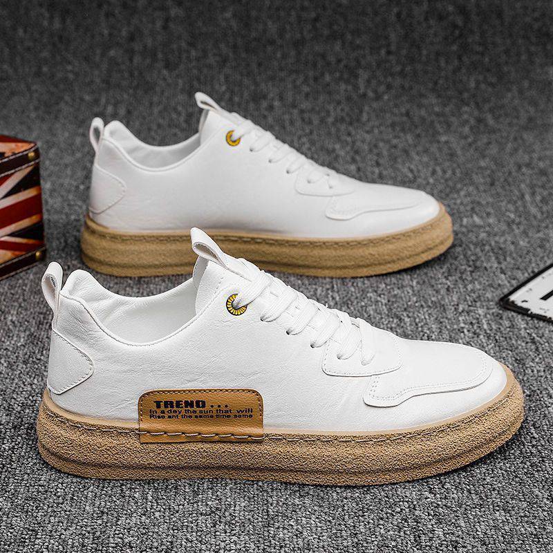 Men's Fashionable Hundred Leather Panel Shoes
