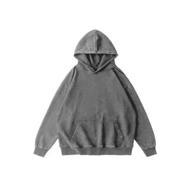 Retro Washed Sweater Loose Men's Collarless