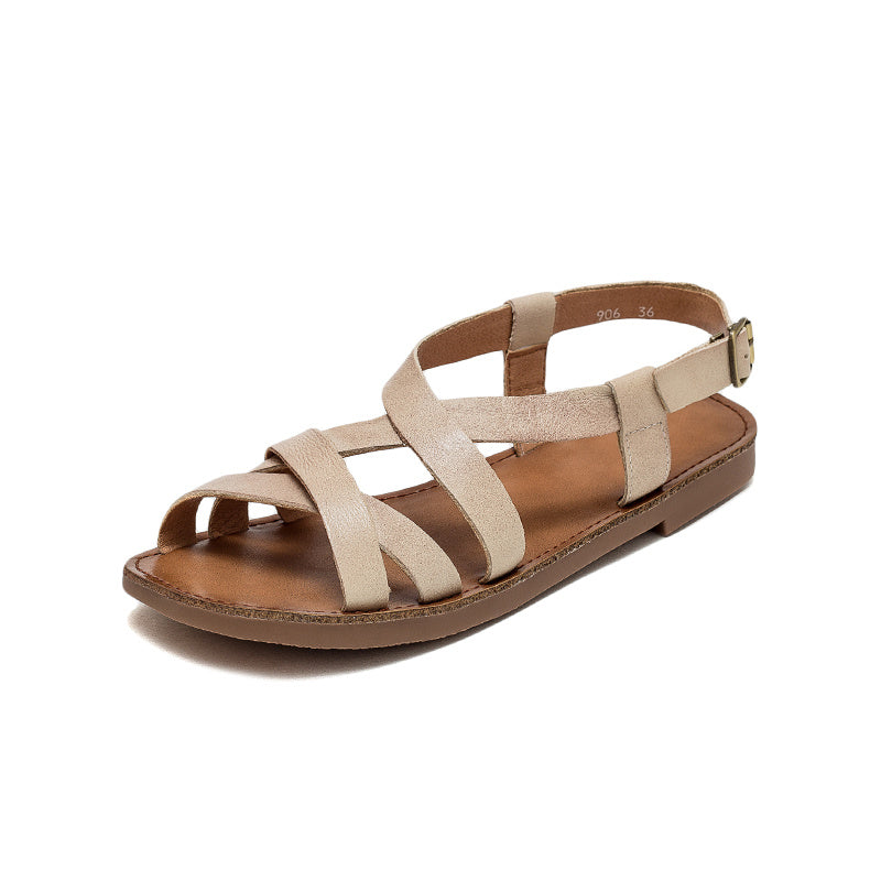 Fashionable Retro Buckle Sandals For Women