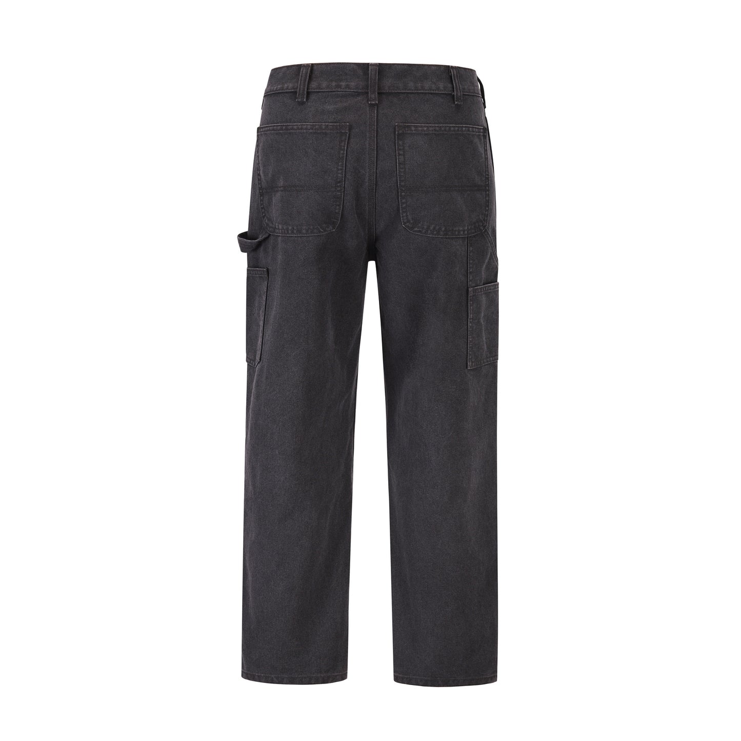 Men's Fashion Leisure Washed-out Distressed Loose Straight Trousers