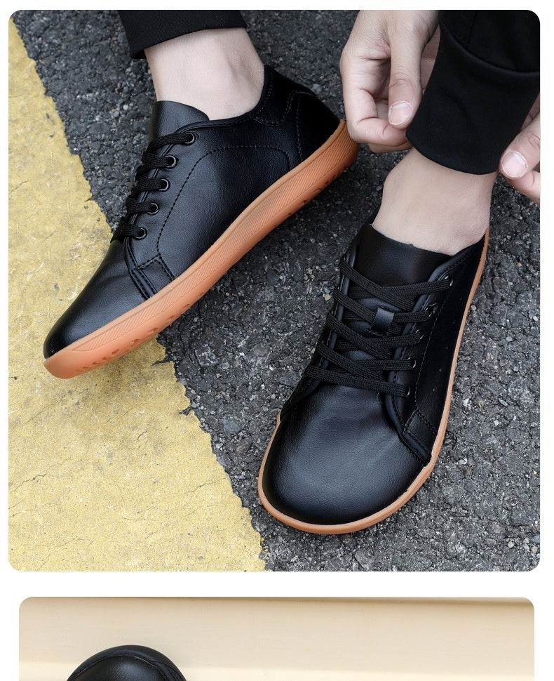 Wide Toe Shoes Leather Non-slip Breathable Outdoor Wide Last Breathable Shoes Loose And Comfortable