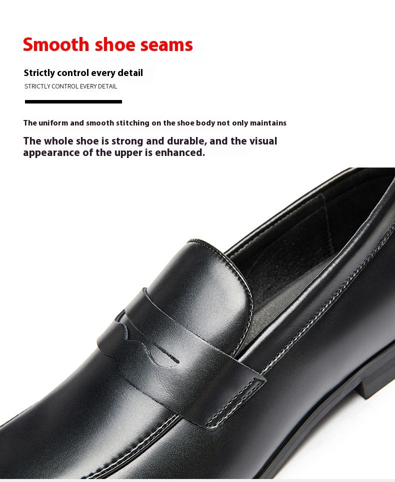 Men's Leather Summer British Style Simple Business Leather Shoes