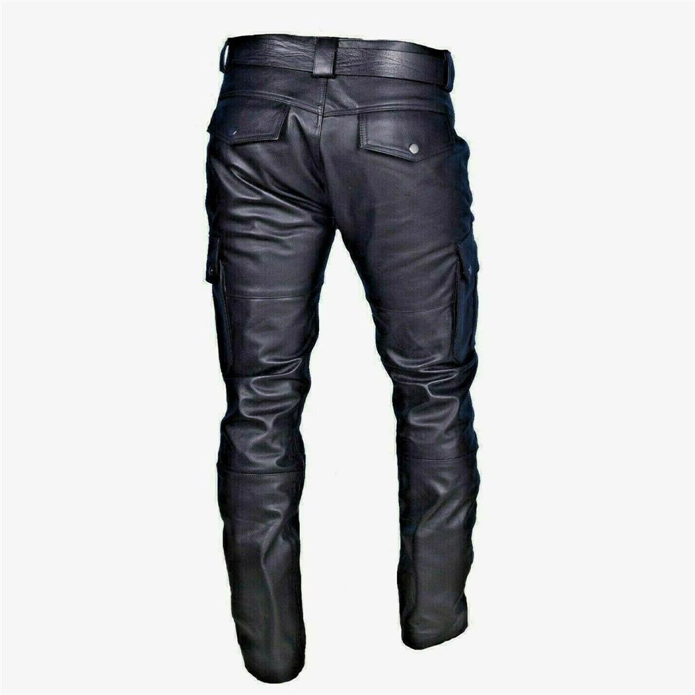 Men's Solid Color Casual Large Pocket Slim-fit Pants