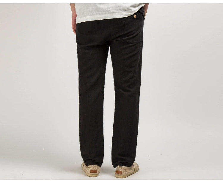 Chinese Style Men's Linen Men's Casual Pants