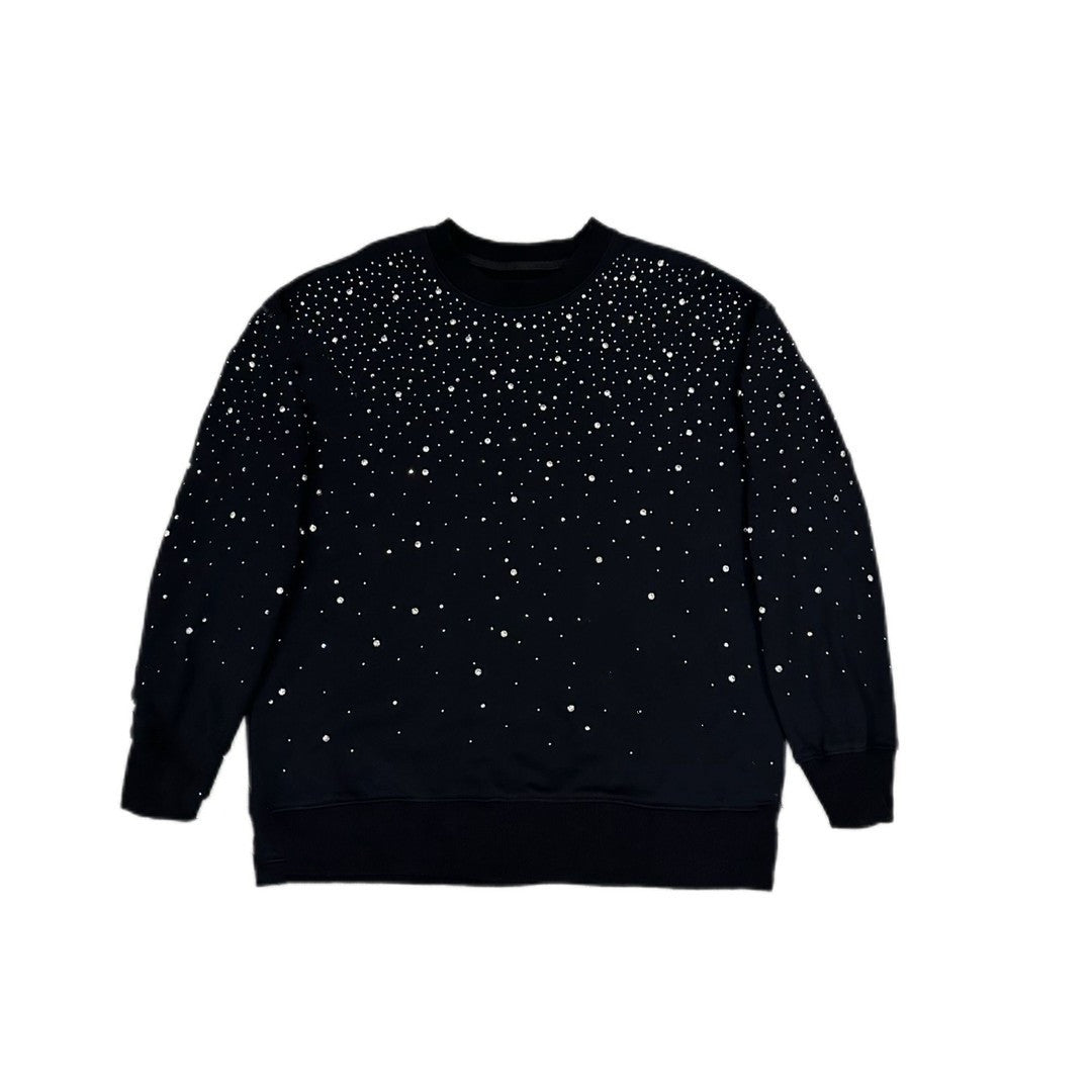 Men's And Women's New Rhinestone Hooded Sweater